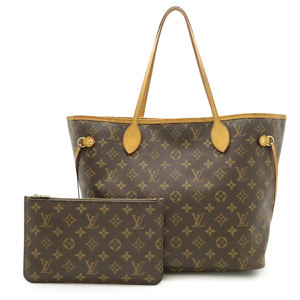 LOUIS VUITTON Monogram Neverfull Tote Bag Shoulder Brown Pouch